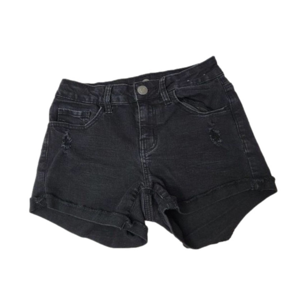 AMERICAN Heritage Black Distressed Denim Jean Shorts